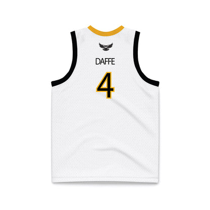 Kennesaw - NCAA Women's Basketball : Fanta Daffe - White Basketball Jersey-1