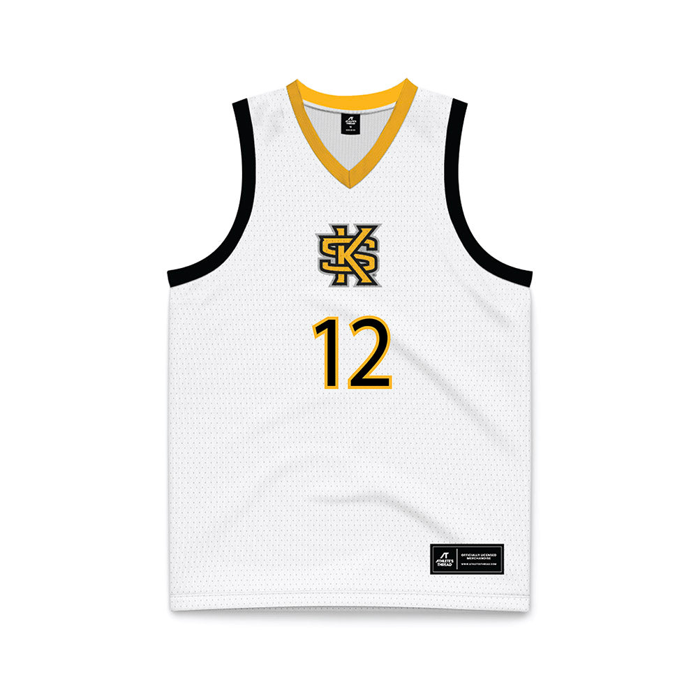 Kennesaw - NCAA Women's Basketball : Kaelyn Flowers - White Basketball Jersey-0