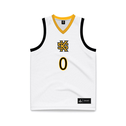 Kennesaw - NCAA Women's Basketball : Madyson Elliott - White Basketball Jersey-0