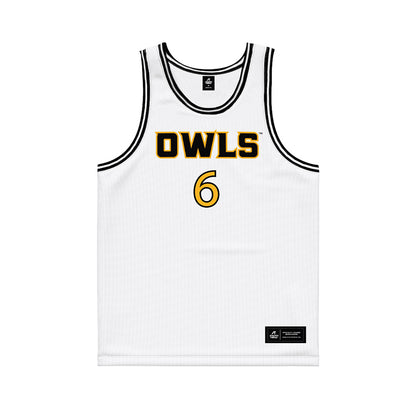  - NCAA Men's Basketball : Frankquon Sherman - White Basketball Jersey-0