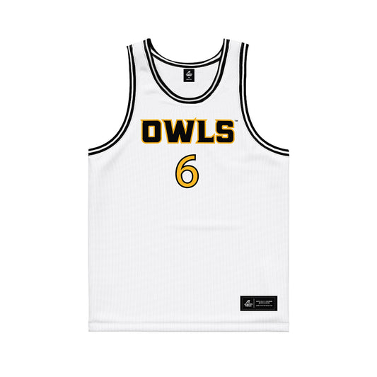  - NCAA Men's Basketball : Frankquon Sherman - White Basketball Jersey-0