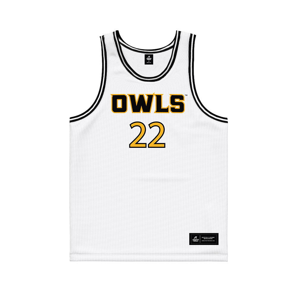 Kennesaw - NCAA Men's Basketball : Marcus Whitlock Jr - White Basketball Jersey-0