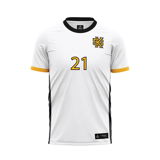 Kennesaw - NCAA Women's Soccer : Angelina Noorbehesht - White Soccer Jersey-0