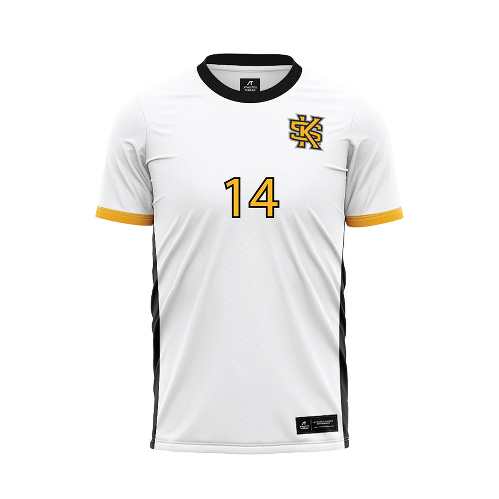 Kennesaw - NCAA Women's Soccer : Naomi Moleka - White Soccer Jersey-0