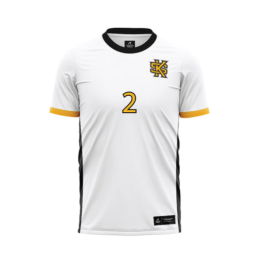 Kennesaw - NCAA Women's Soccer : Ava Bradford - White Soccer Jersey-0