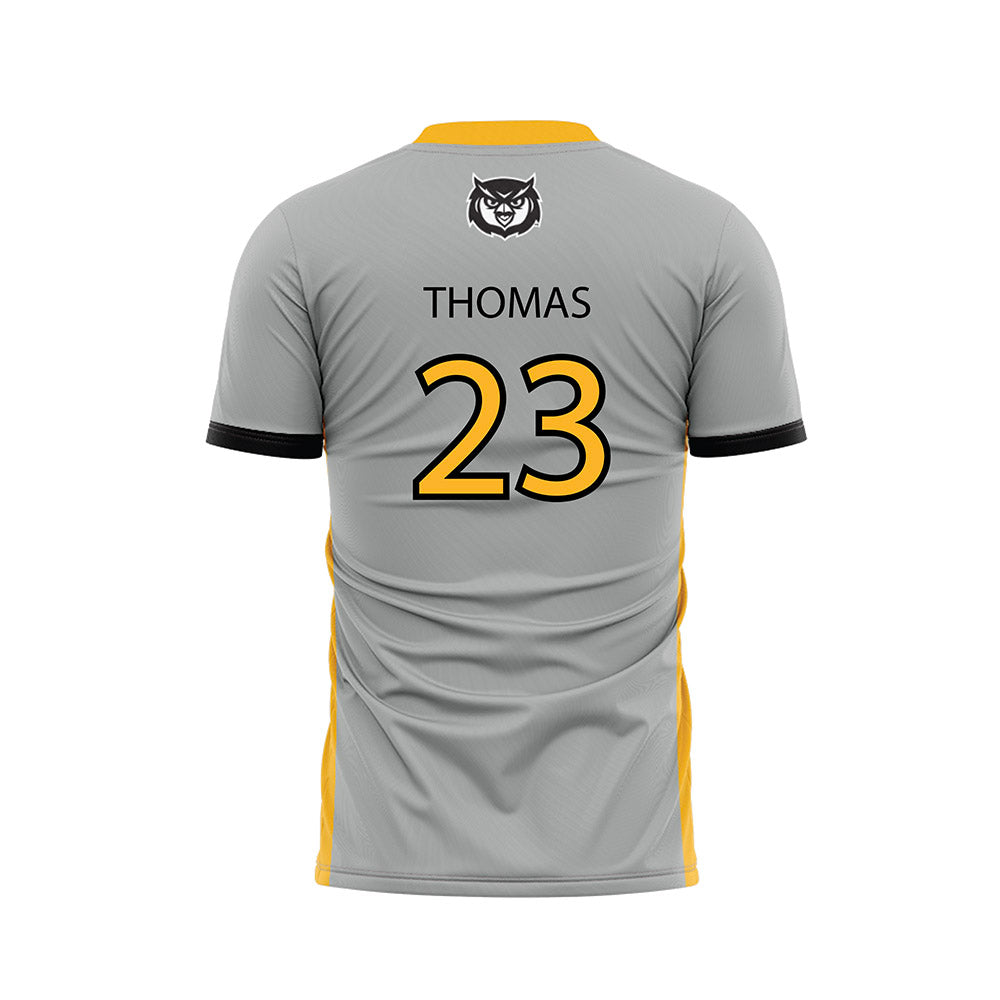 Kennesaw - NCAA Women's Soccer : Symone Thomas - Grey Soccer Jersey-1