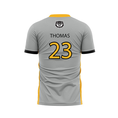 Kennesaw - NCAA Women's Soccer : Symone Thomas - Grey Soccer Jersey-1