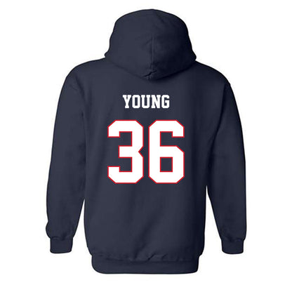 Fresno State - NCAA Baseball : Austin Young - Sports Shersey Hooded Sweatshirt-1