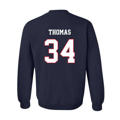 Fresno State - NCAA Baseball : Brandon Thomas - Sports Shersey Crewneck Sweatshirt-1
