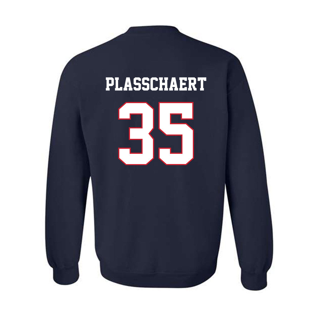 Fresno State - NCAA Baseball : Zach Plasschaert - Sports Shersey Crewneck Sweatshirt-1