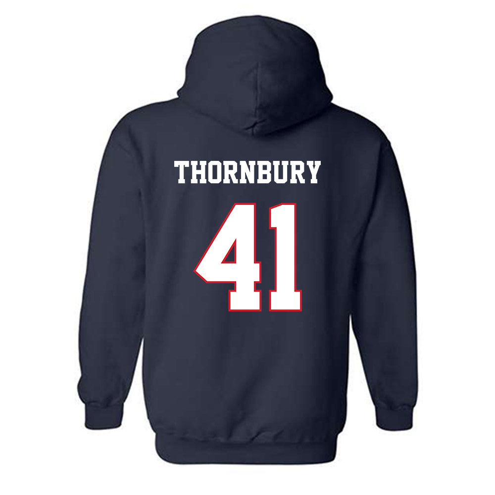 Fresno State - NCAA Baseball : Weston Thornbury - Sports Shersey Hooded Sweatshirt-1