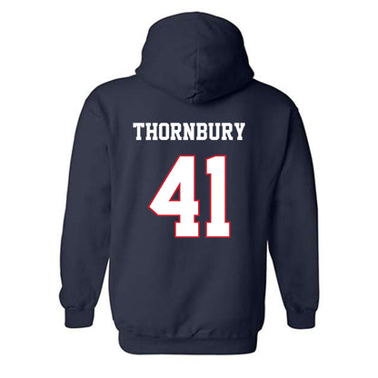 Fresno State - NCAA Baseball : Weston Thornbury - Sports Shersey Hooded Sweatshirt-1