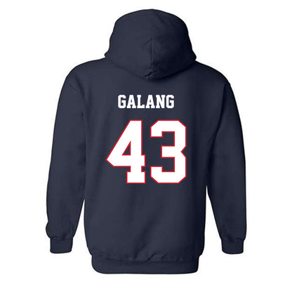 Fresno State - NCAA Baseball : Jared Galang - Sports Shersey Hooded Sweatshirt-1