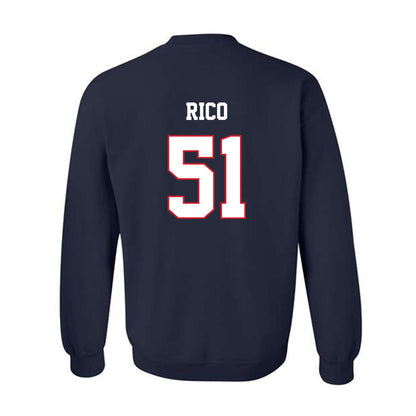 Fresno State - NCAA Baseball : Erik Rico - Sports Shersey Crewneck Sweatshirt-1
