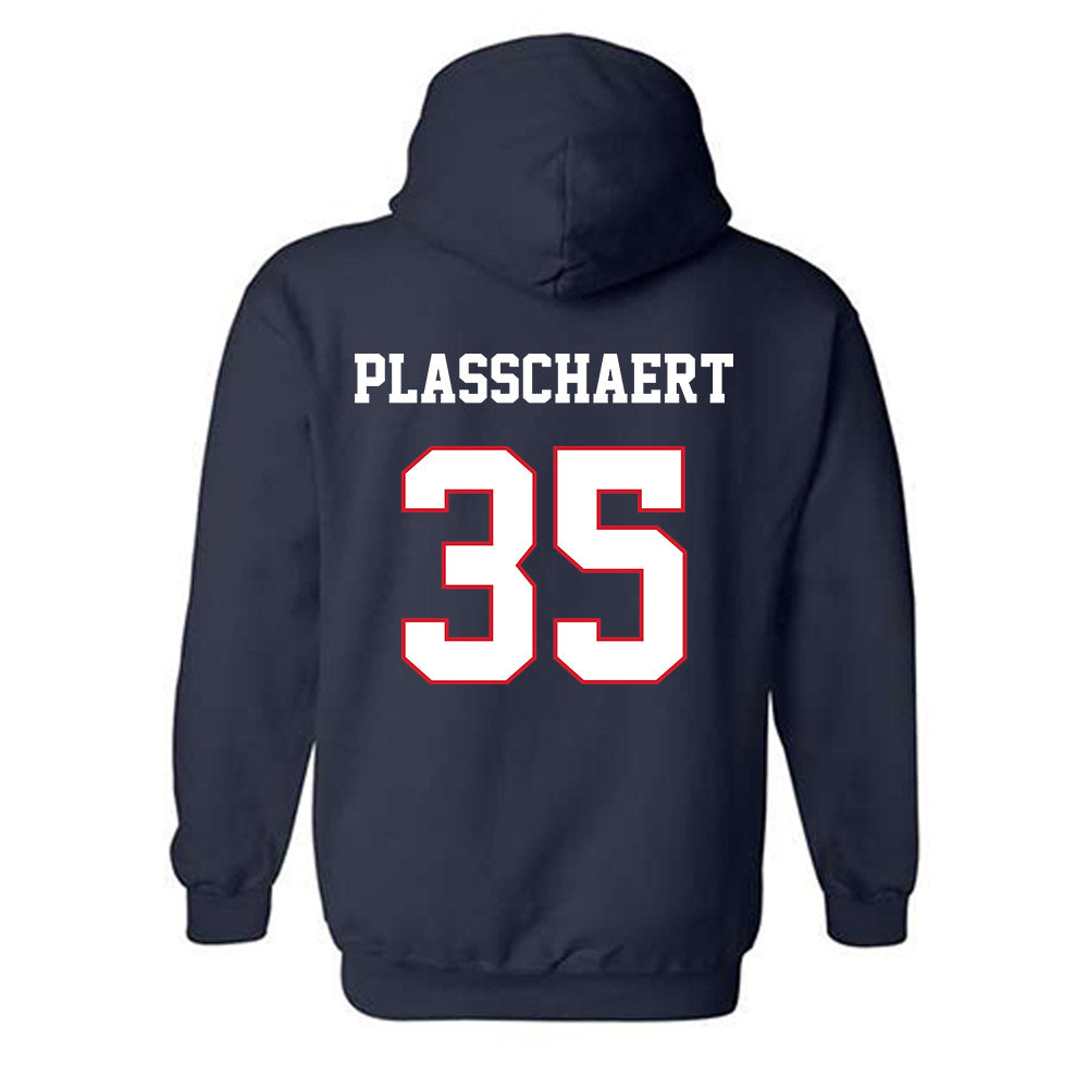 Fresno State - NCAA Baseball : Zach Plasschaert - Sports Shersey Hooded Sweatshirt-1