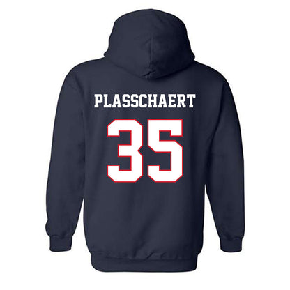 Fresno State - NCAA Baseball : Zach Plasschaert - Sports Shersey Hooded Sweatshirt-1