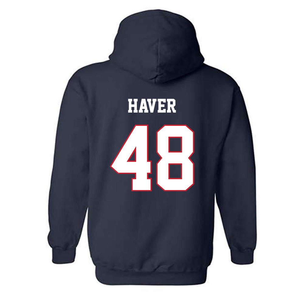 Fresno State - NCAA Baseball : Jordan Haver - Sports Shersey Hooded Sweatshirt-1