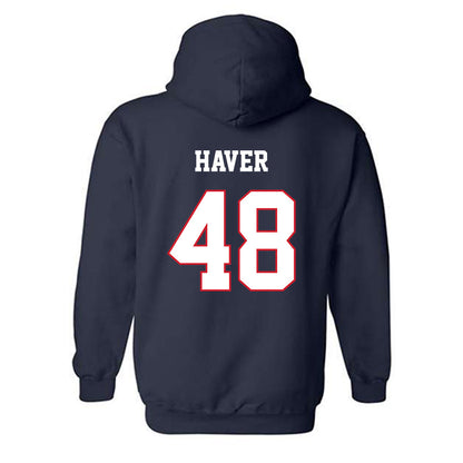 Fresno State - NCAA Baseball : Jordan Haver - Sports Shersey Hooded Sweatshirt-1