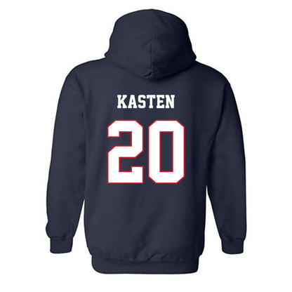 Fresno State - NCAA Baseball : John Kasten - Sports Shersey Hooded Sweatshirt-1