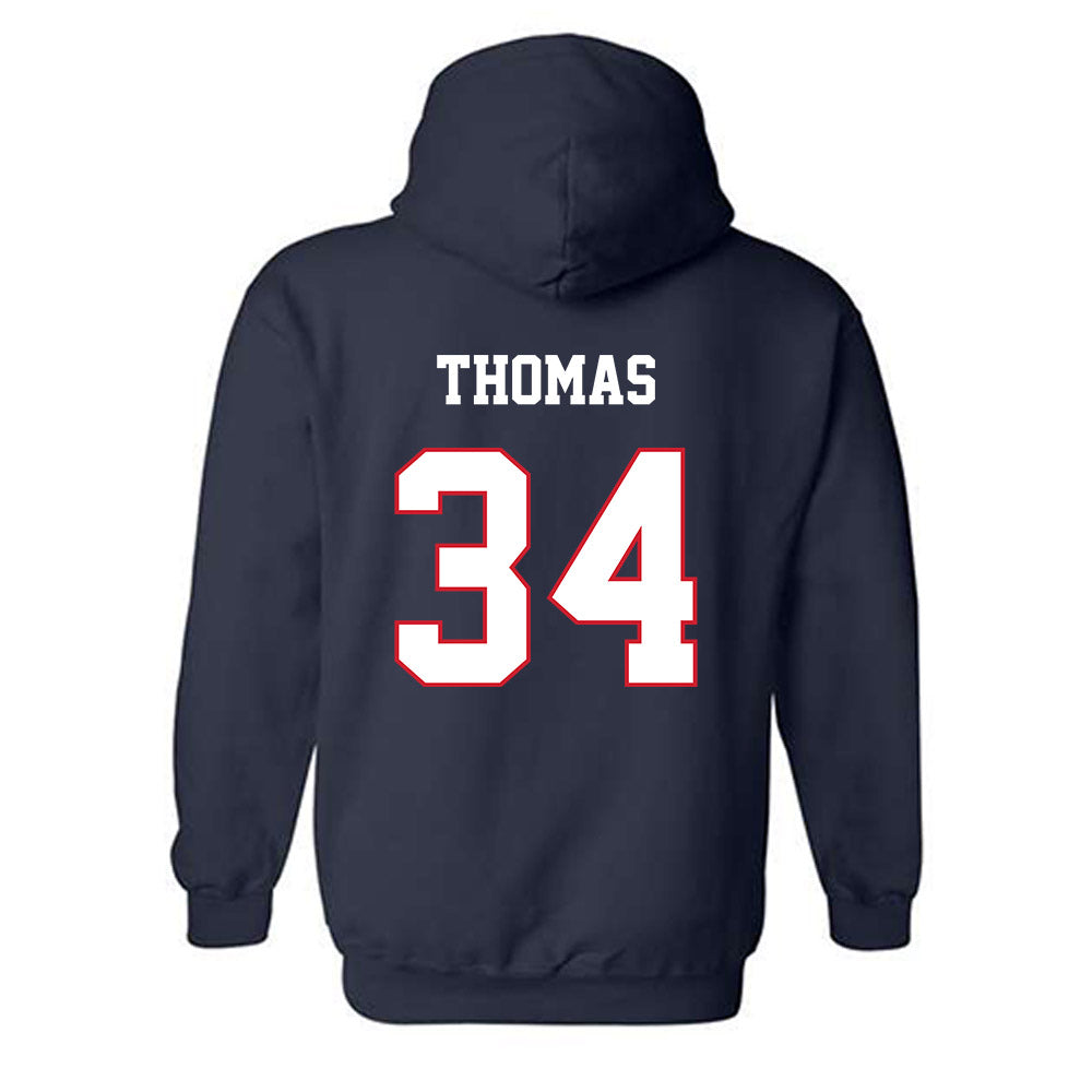 Fresno State - NCAA Baseball : Brandon Thomas - Sports Shersey Hooded Sweatshirt-1