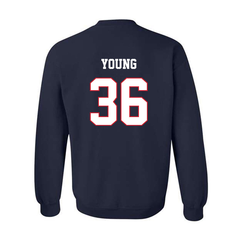 Fresno State - NCAA Baseball : Austin Young - Sports Shersey Crewneck Sweatshirt-1