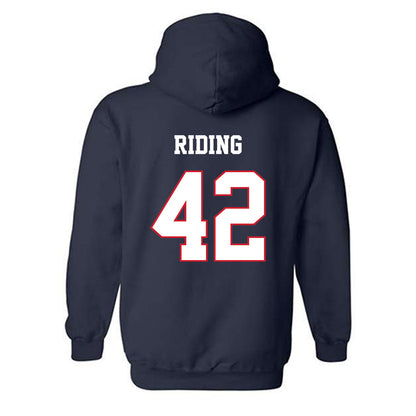 Fresno State - NCAA Baseball : Jake Riding - Sports Shersey Hooded Sweatshirt-1