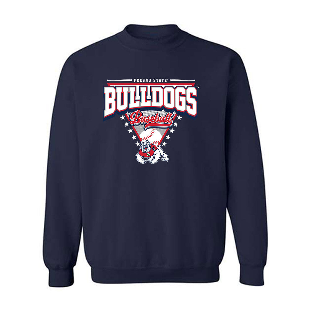 Fresno State - NCAA Baseball : Sky Collins - Sports Shersey Crewneck Sweatshirt-0