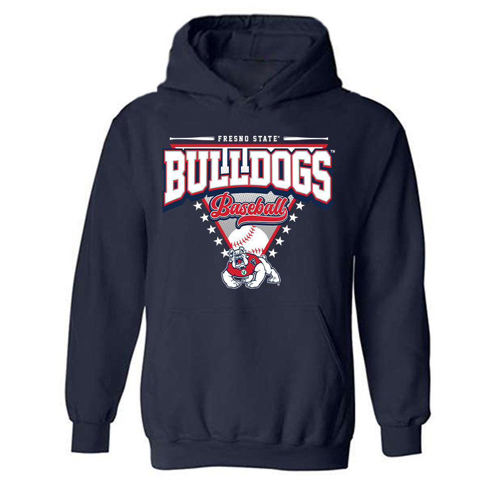 Fresno State - NCAA Baseball : Sky Collins - Sports Shersey Hooded Sweatshirt-0