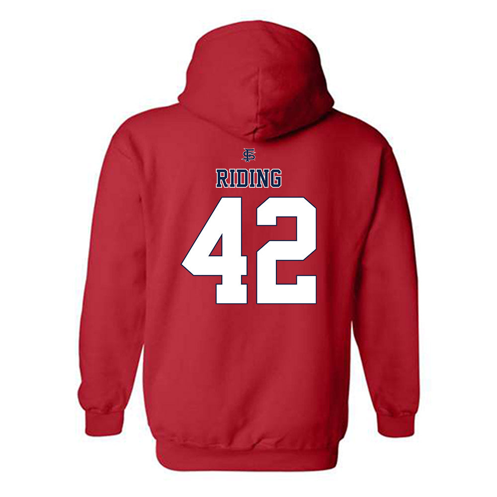 Fresno State - NCAA Baseball : Jake Riding - Sports Shersey Hooded Sweatshirt-1