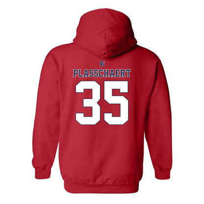 Fresno State - NCAA Baseball : Zach Plasschaert - Sports Shersey Hooded Sweatshirt-1