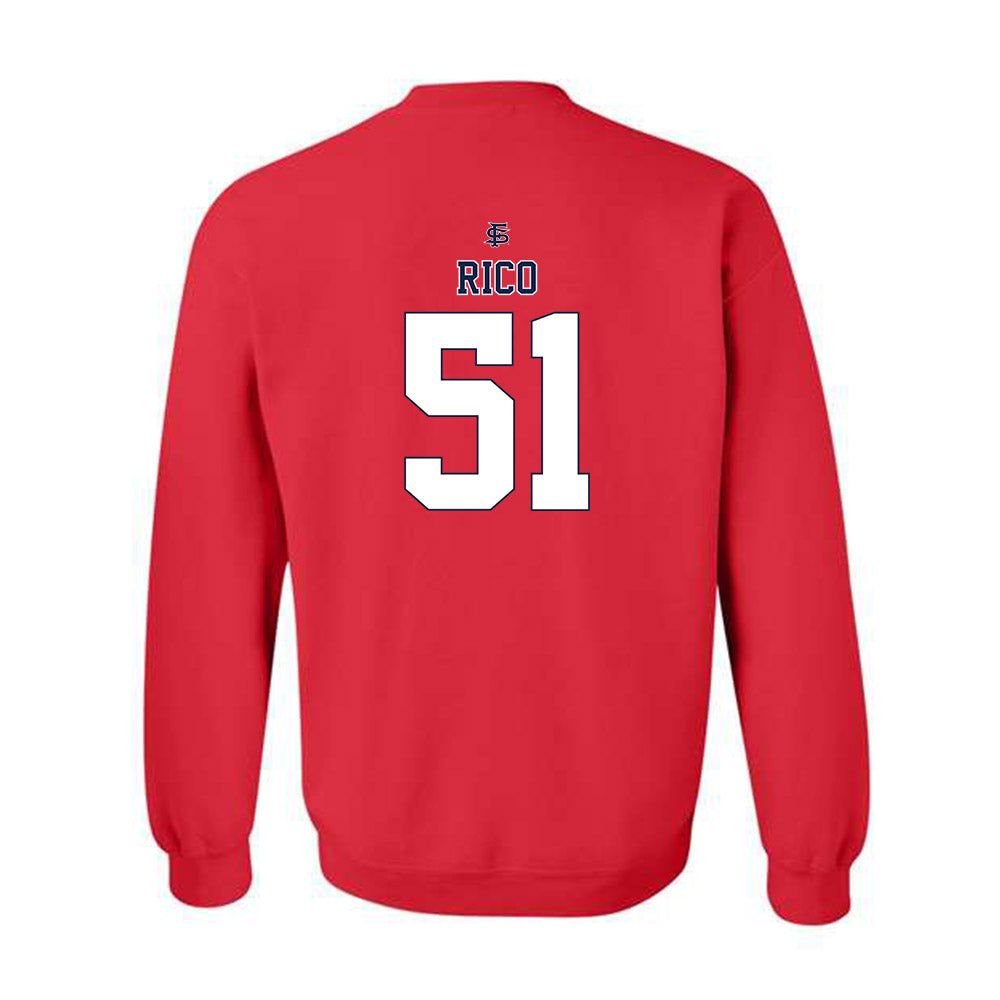 Fresno State - NCAA Baseball : Erik Rico - Sports Shersey Crewneck Sweatshirt-1