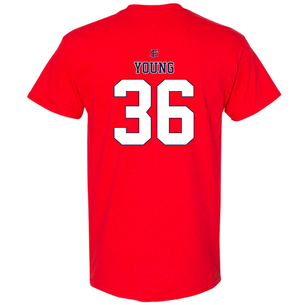 Fresno State - NCAA Baseball : Austin Young - Sports Shersey T-Shirt-1
