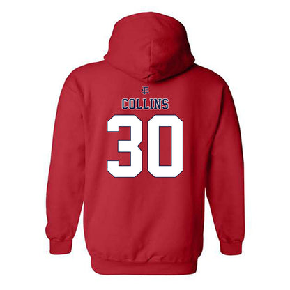 Fresno State - NCAA Baseball : Sky Collins - Sports Shersey Hooded Sweatshirt-1