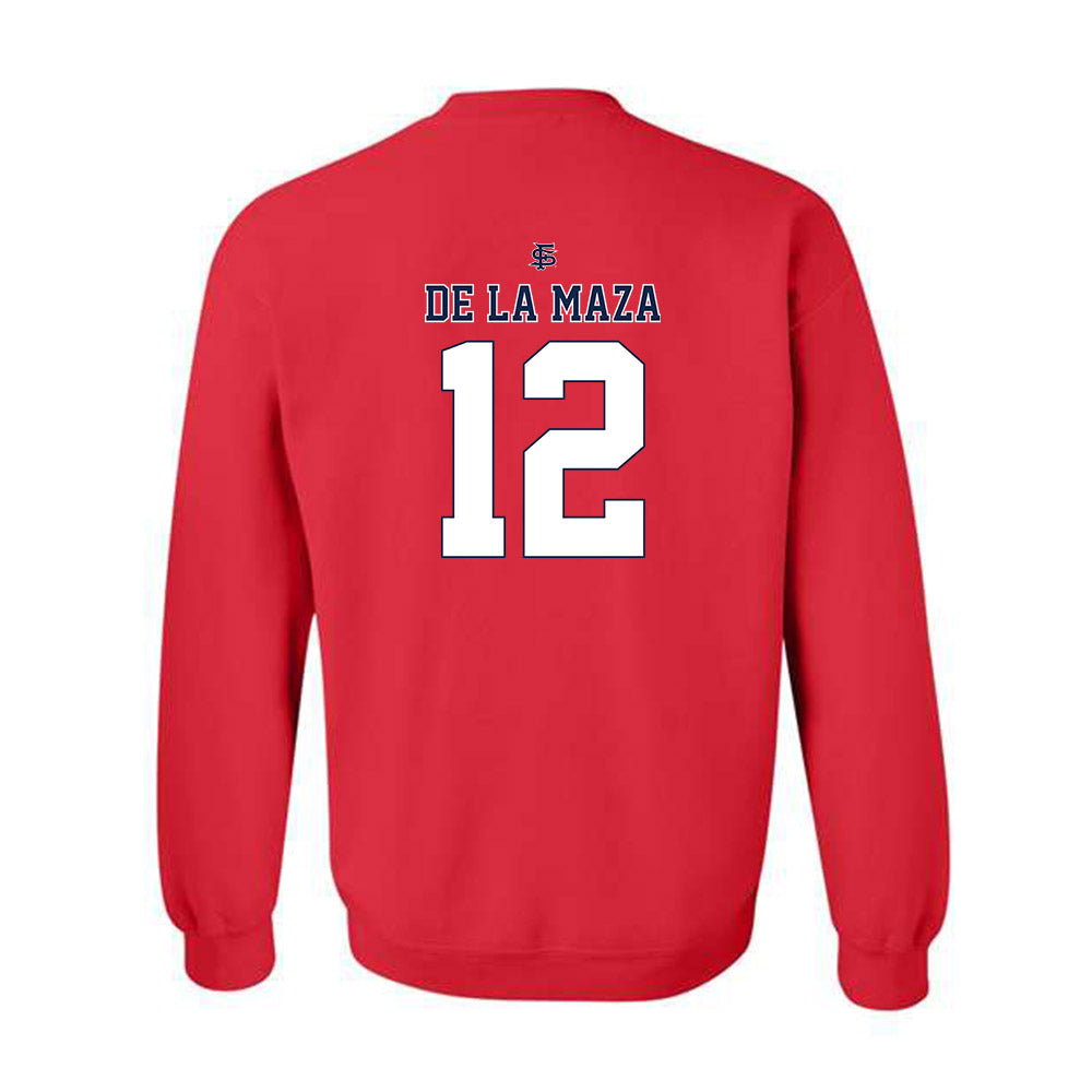 Fresno State - NCAA Baseball : Ryan De La Maza - Sports Shersey Crewneck Sweatshirt-1