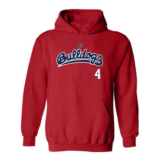 Fresno State - NCAA Baseball : Kyler Bittner - Sports Shersey Hooded Sweatshirt-0