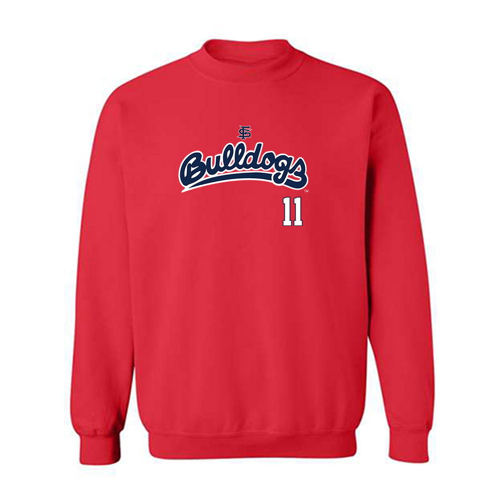 Fresno State - NCAA Baseball : Brady Hewitt - Sports Shersey Crewneck Sweatshirt-0