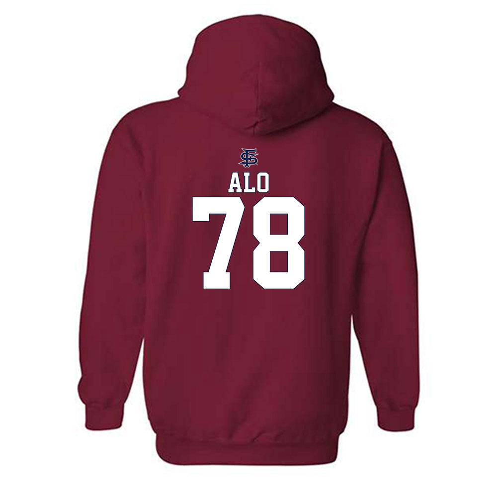 Fresno State - NCAA Softball : Lorraine Alo - Sports Shersey Hooded Sweatshirt-1