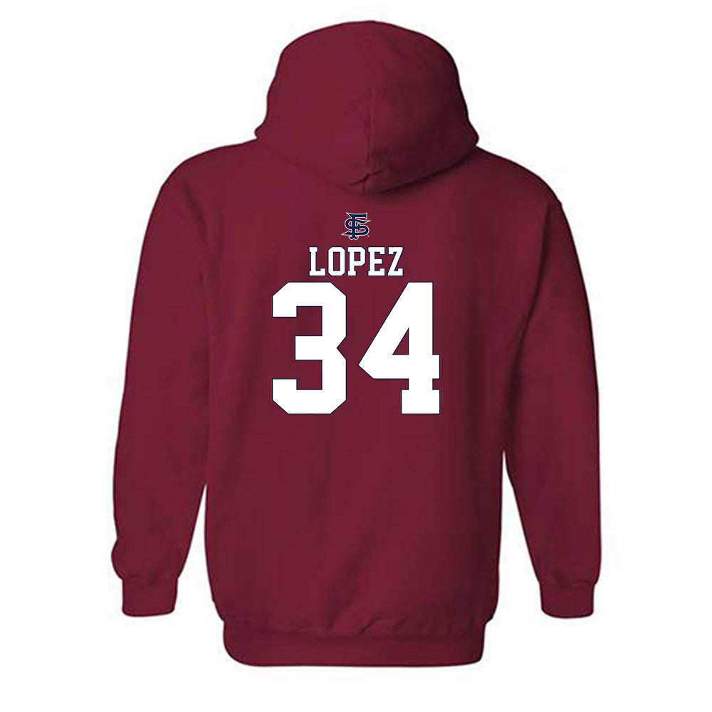 Fresno State - NCAA Softball : Christal Lopez - Sports Shersey Hooded Sweatshirt-1