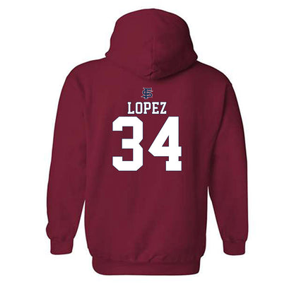 Fresno State - NCAA Softball : Christal Lopez - Sports Shersey Hooded Sweatshirt-1