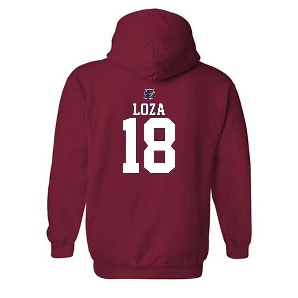 Fresno State - NCAA Softball : Alyssa Loza - Sports Shersey Hooded Sweatshirt-1