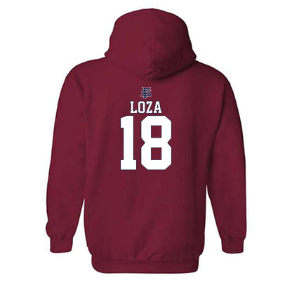 Fresno State - NCAA Softball : Alyssa Loza - Sports Shersey Hooded Sweatshirt-1