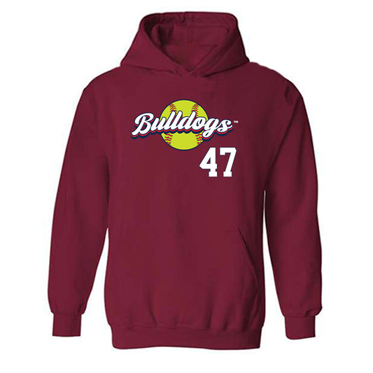 Fresno State - NCAA Softball : Makenna Pettey - Sports Shersey Hooded Sweatshirt-0