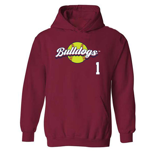 Fresno State - NCAA Softball : Nadia Rountree - Sports Shersey Hooded Sweatshirt-0