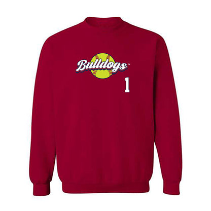 Fresno State - NCAA Softball : Nadia Rountree - Sports Shersey Crewneck Sweatshirt-0