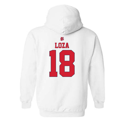 Fresno State - NCAA Softball : Alyssa Loza - Sports Shersey Hooded Sweatshirt-1