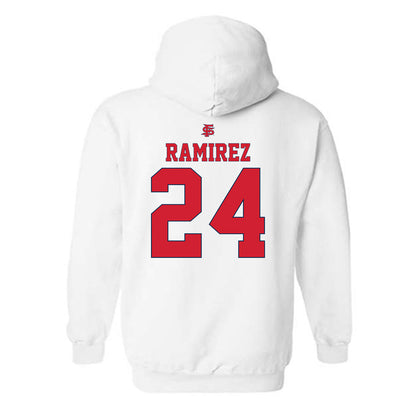 Fresno State - NCAA Softball : Alyssa Ramirez - Sports Shersey Hooded Sweatshirt-1