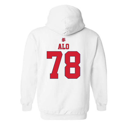 Fresno State - NCAA Softball : Lorraine Alo - Sports Shersey Hooded Sweatshirt-1