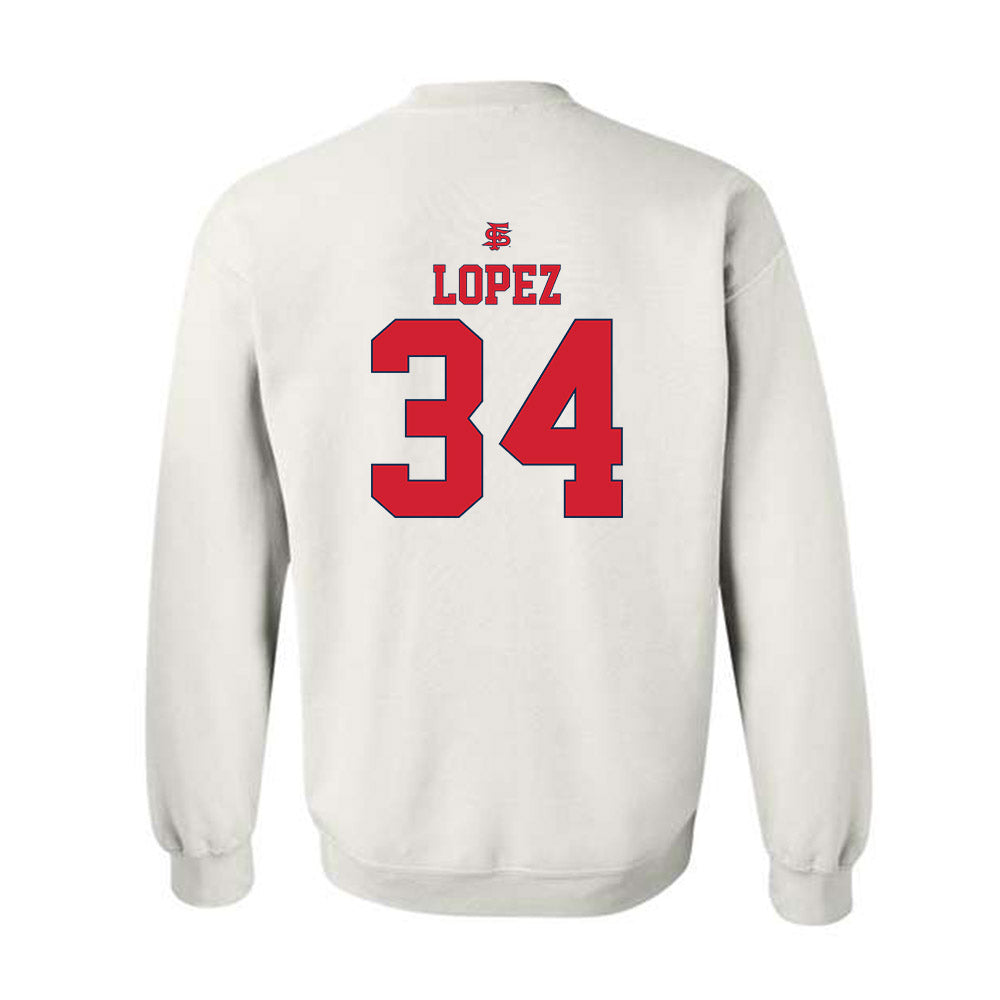 Fresno State - NCAA Softball : Christal Lopez - Sports Shersey Crewneck Sweatshirt-1