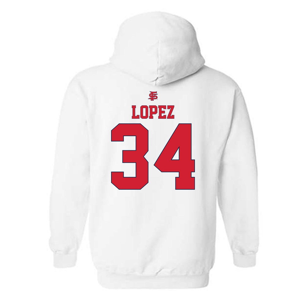 Fresno State - NCAA Softball : Christal Lopez - Sports Shersey Hooded Sweatshirt-1