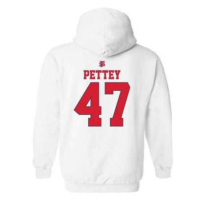 Fresno State - NCAA Softball : Makenna Pettey - Sports Shersey Hooded Sweatshirt-1